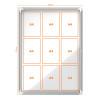 VITRINE EXTERIEURE MAGNETIQUE 9 FEUILLES